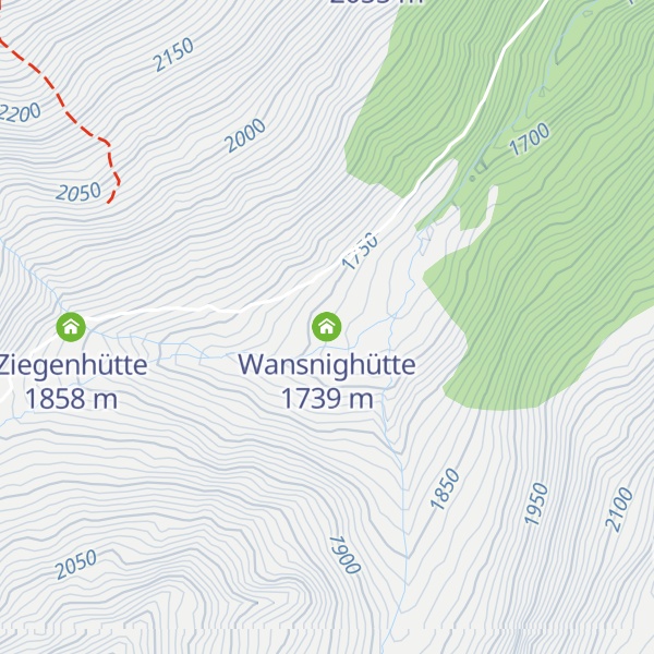 Map of Wansnighütte