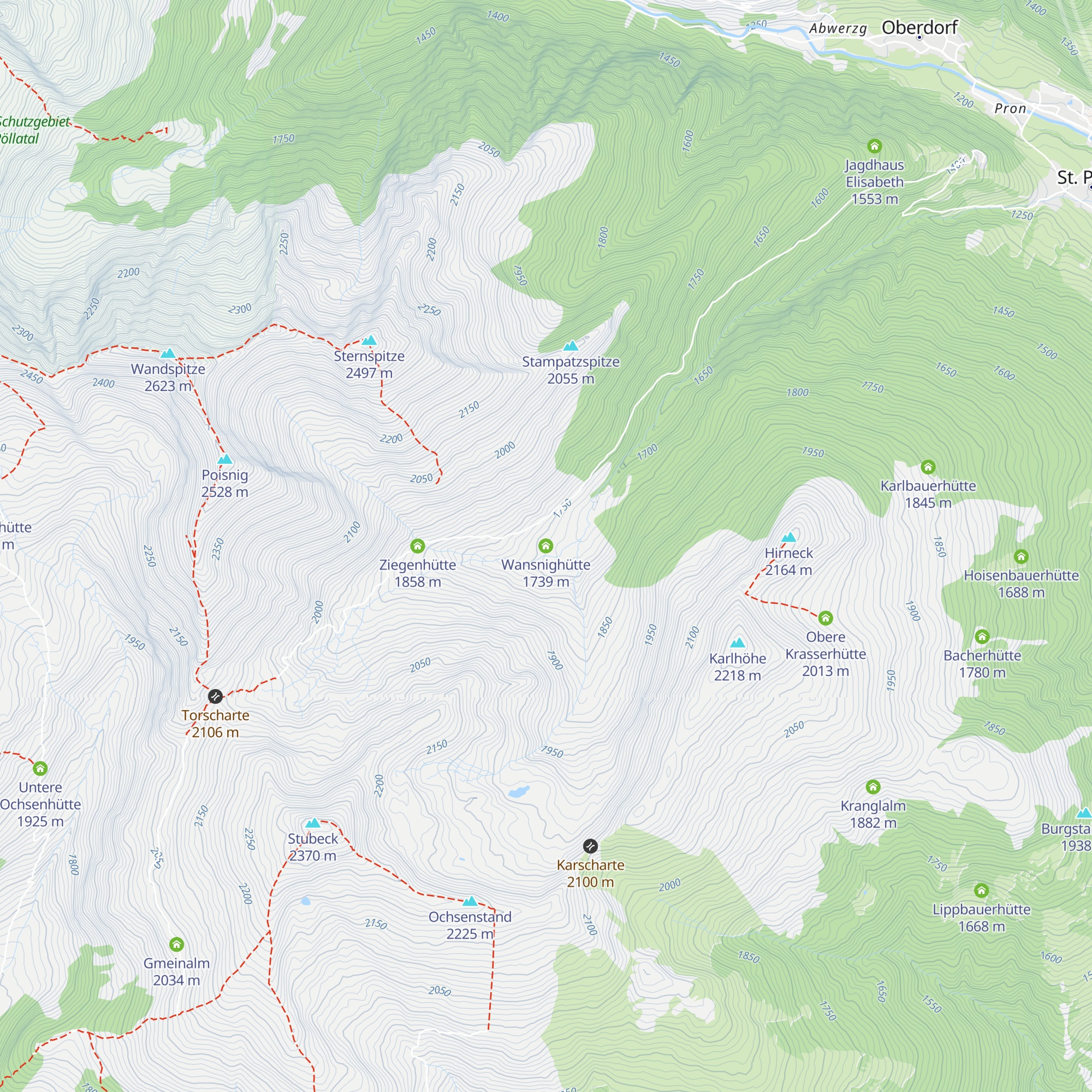 Wansnighütte map