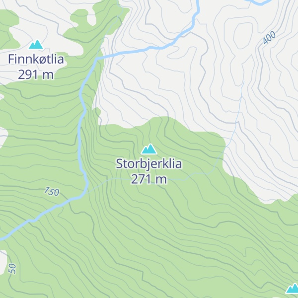 Map of Storbjerklia