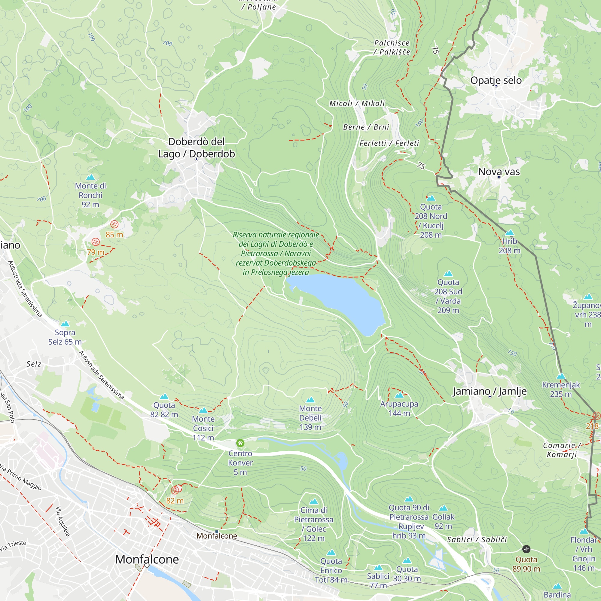 Trattoria Al Lago map