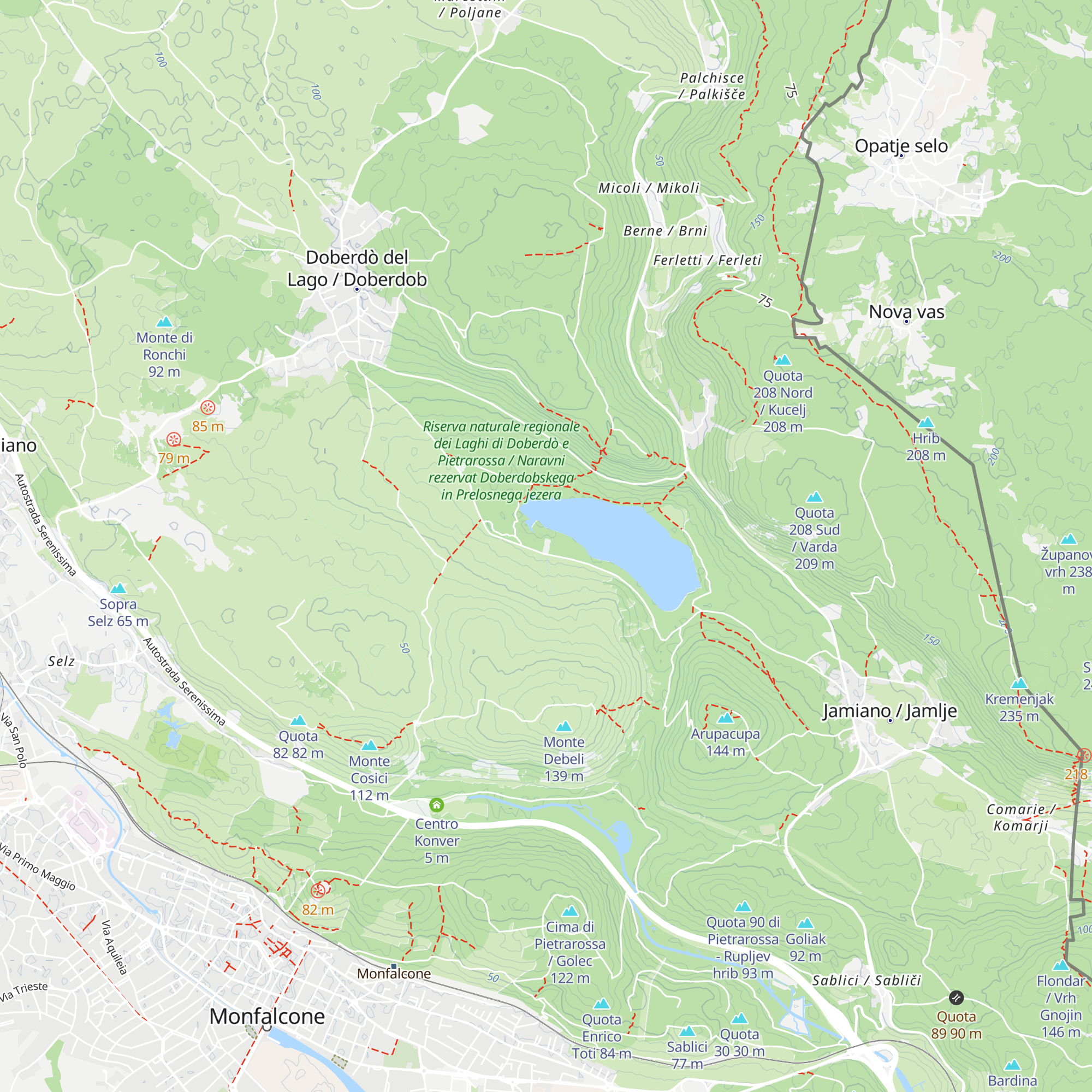 Trattoria Al Lago map