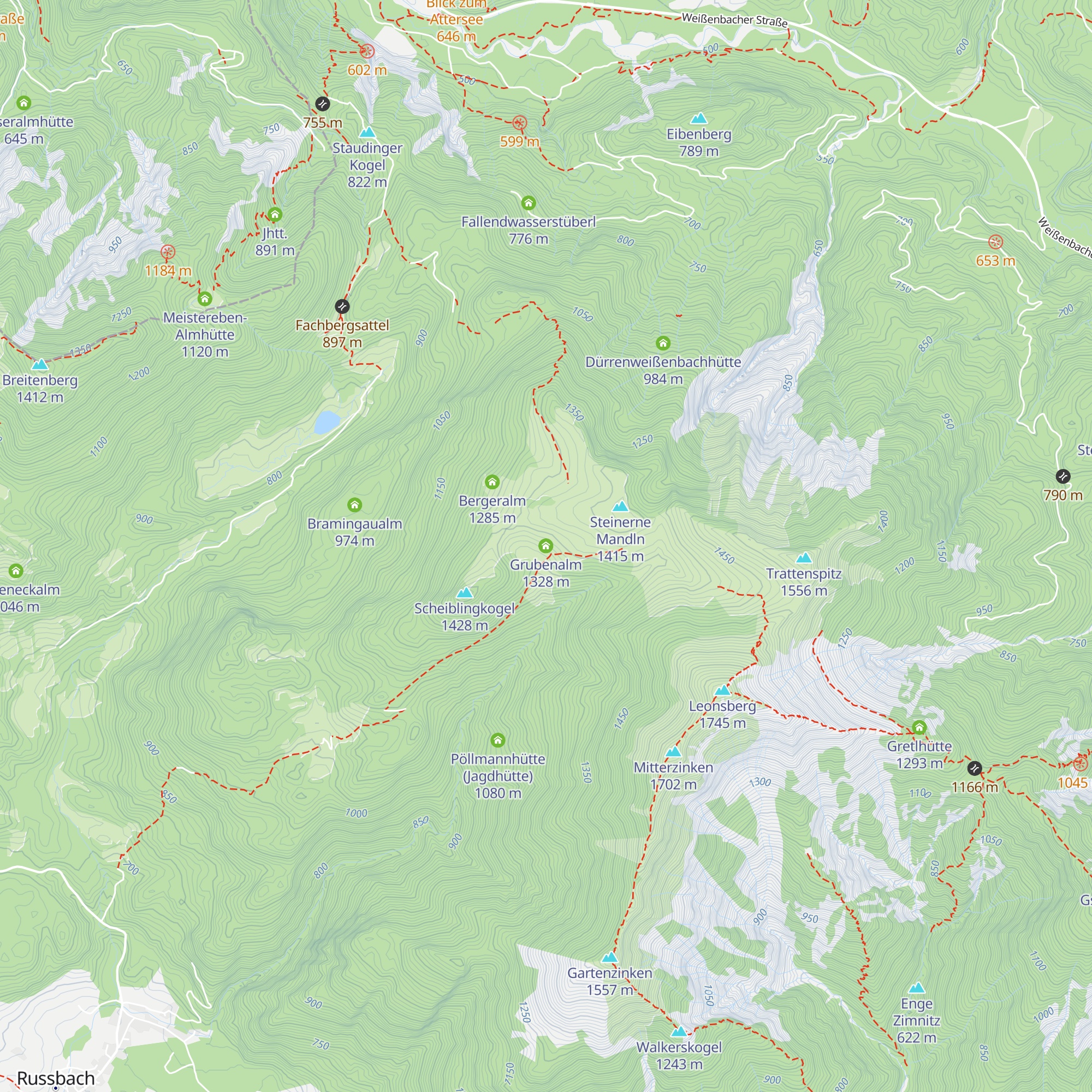 Grubenalm map