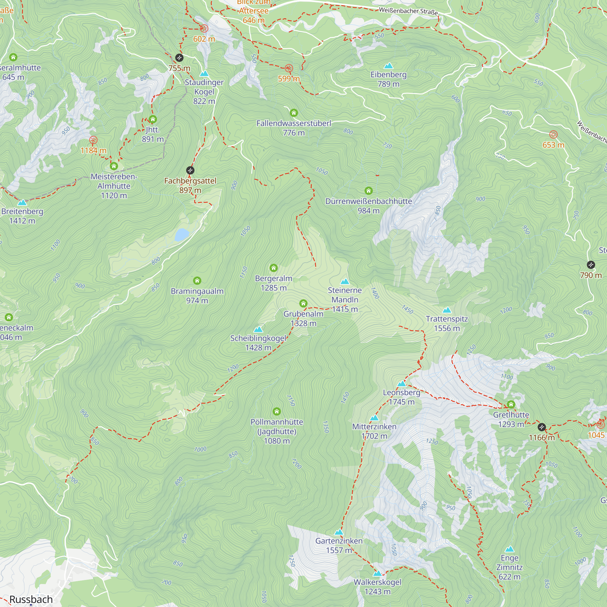 Grubenalm map
