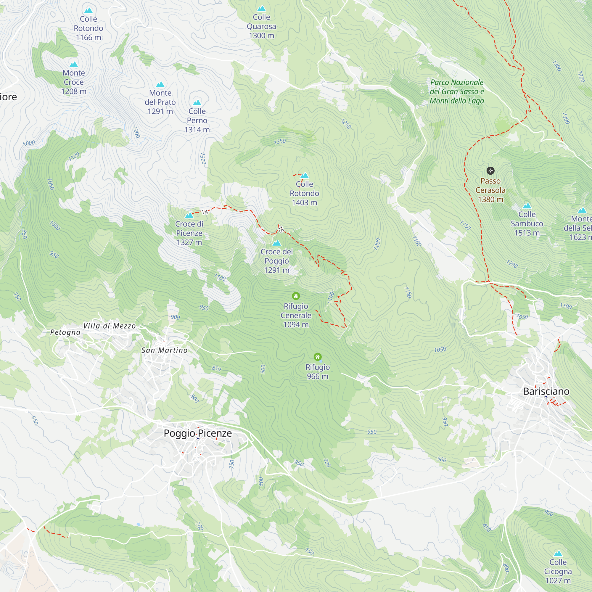 Rifugio Cenerale map