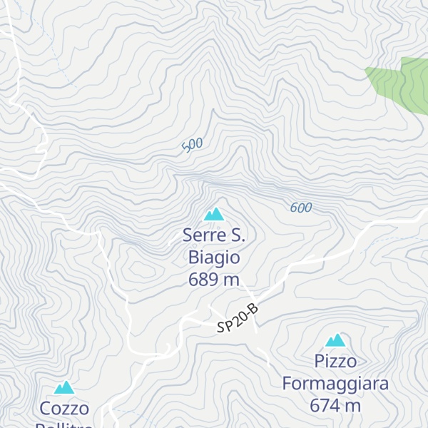 Map of Serre S. Biagio