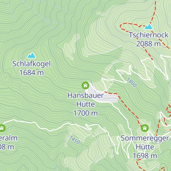 Map of Hansbauer Hütte