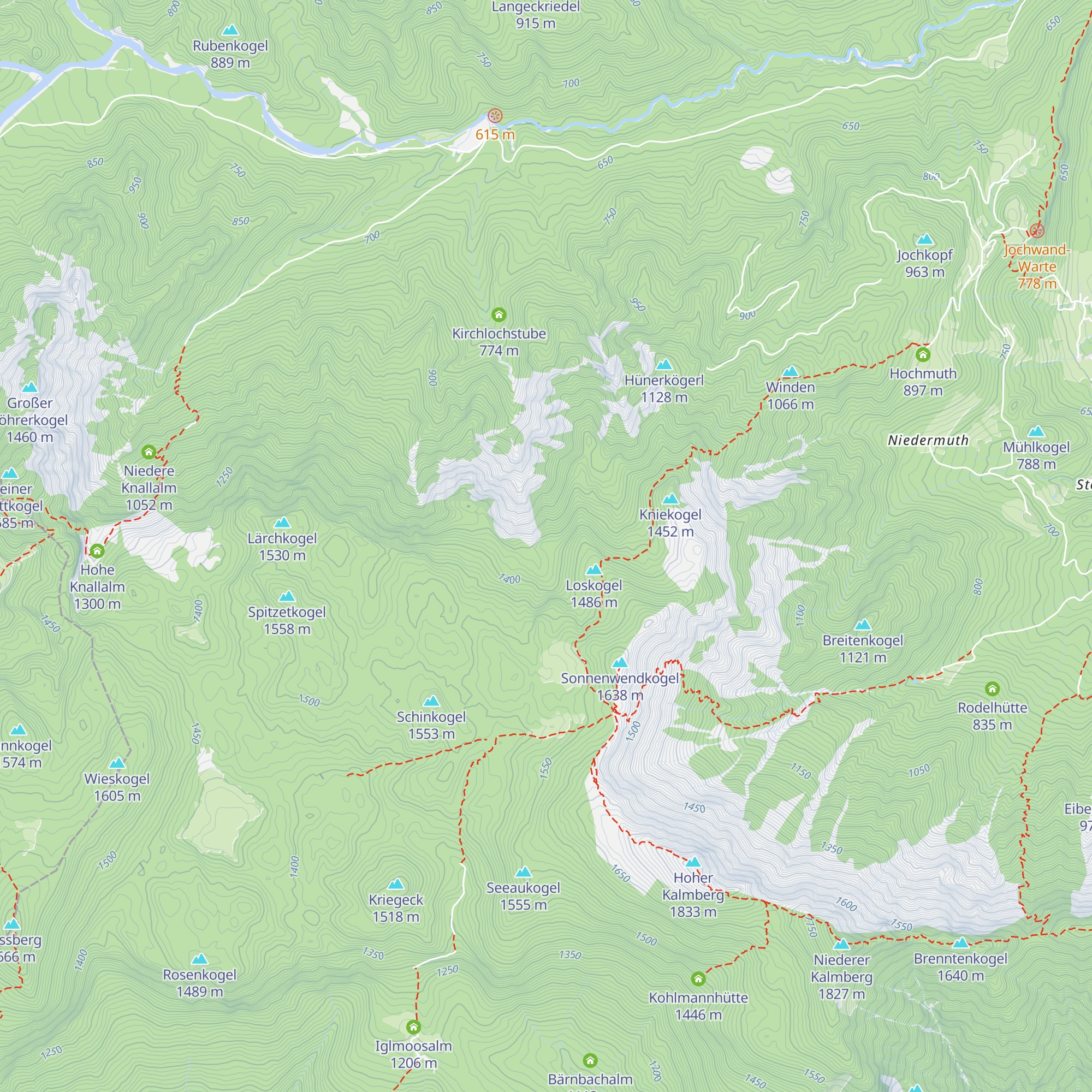 Hoch-Wasserkar-Jägerstübl map