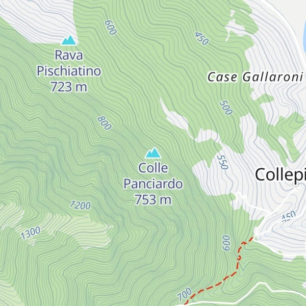 Map of Colle Panciardo