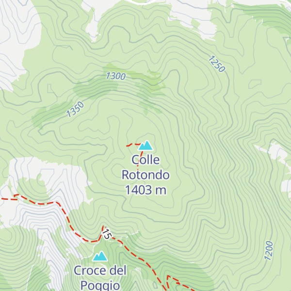 Map of Colle Rotondo