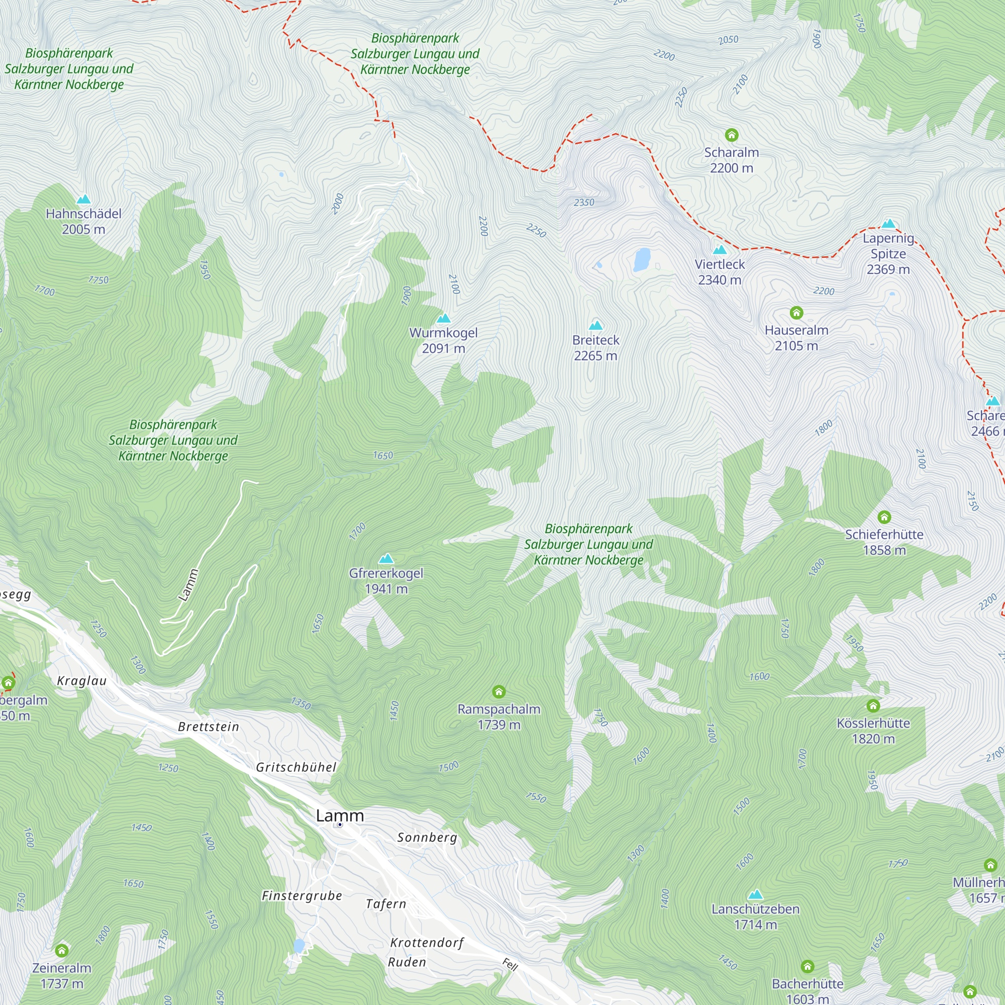 Gfrereralm map