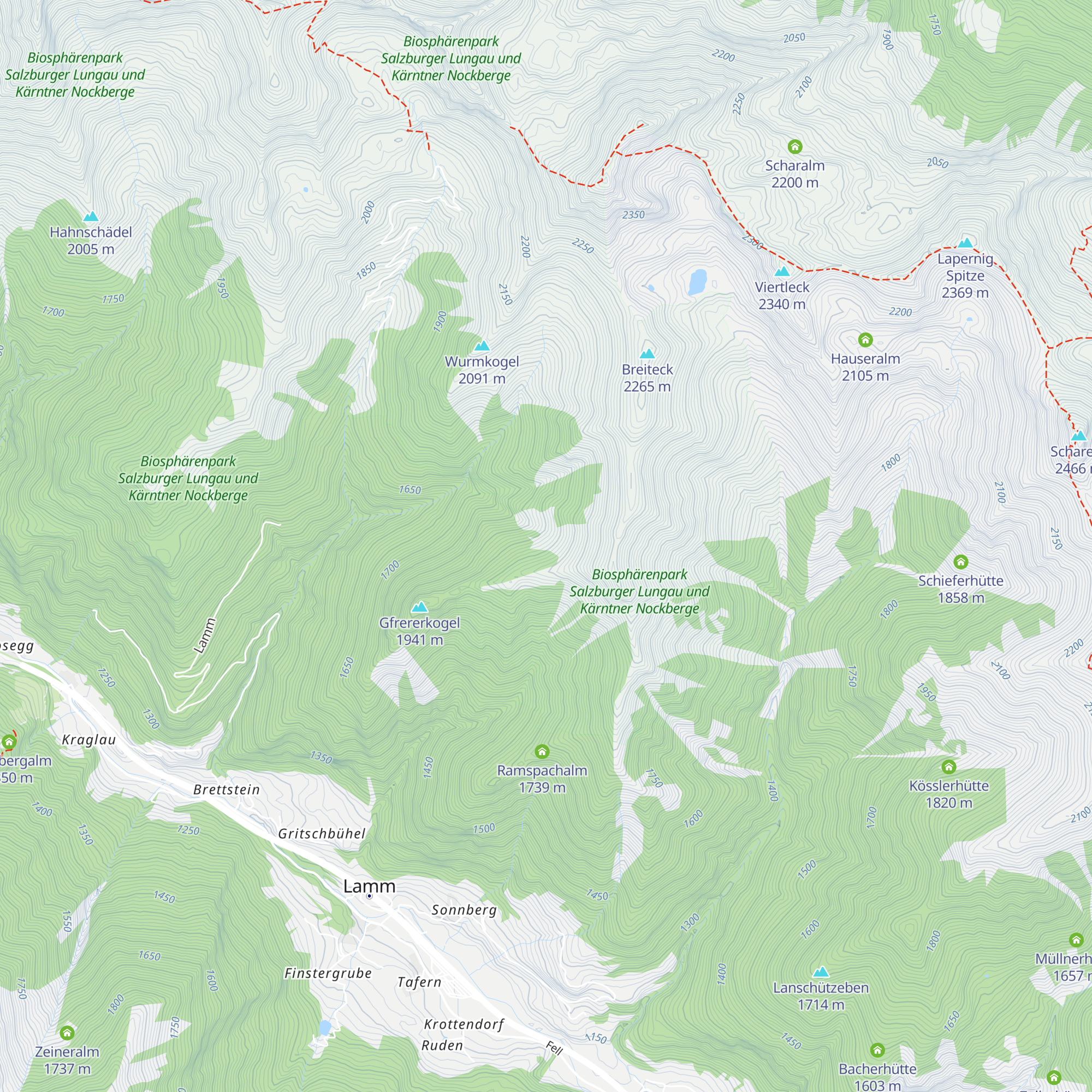 Gfrereralm map