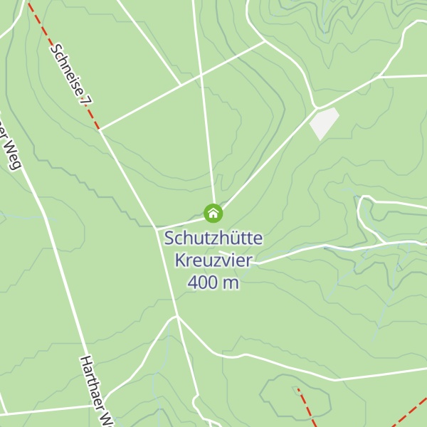 Map of Schutzhütte Kreuzvier