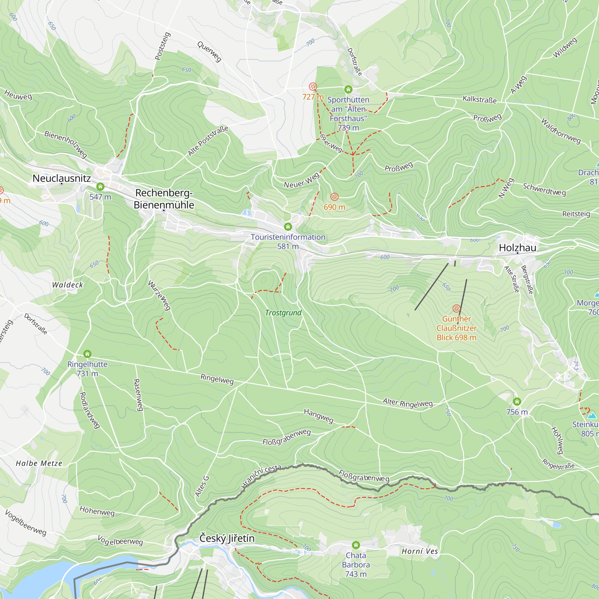 Schutzhütte im Trostgrund map
