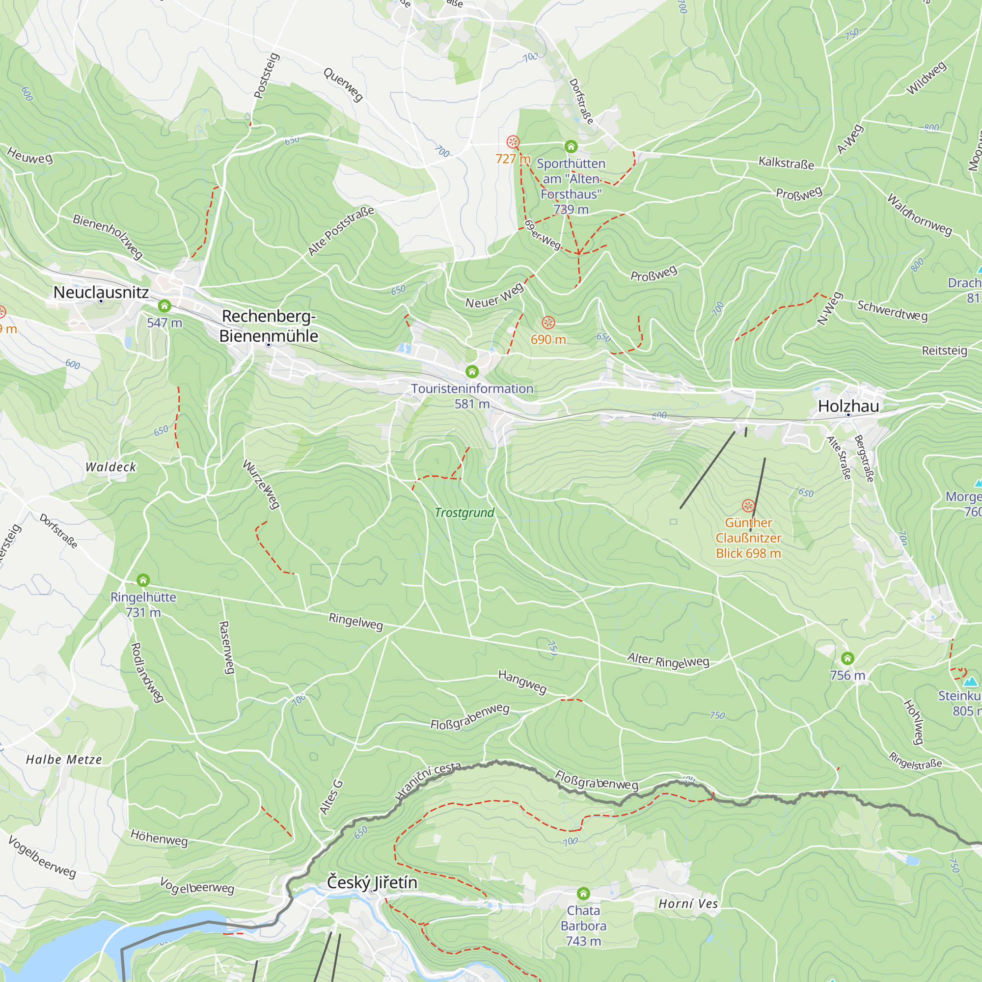 Schutzhütte im Trostgrund map