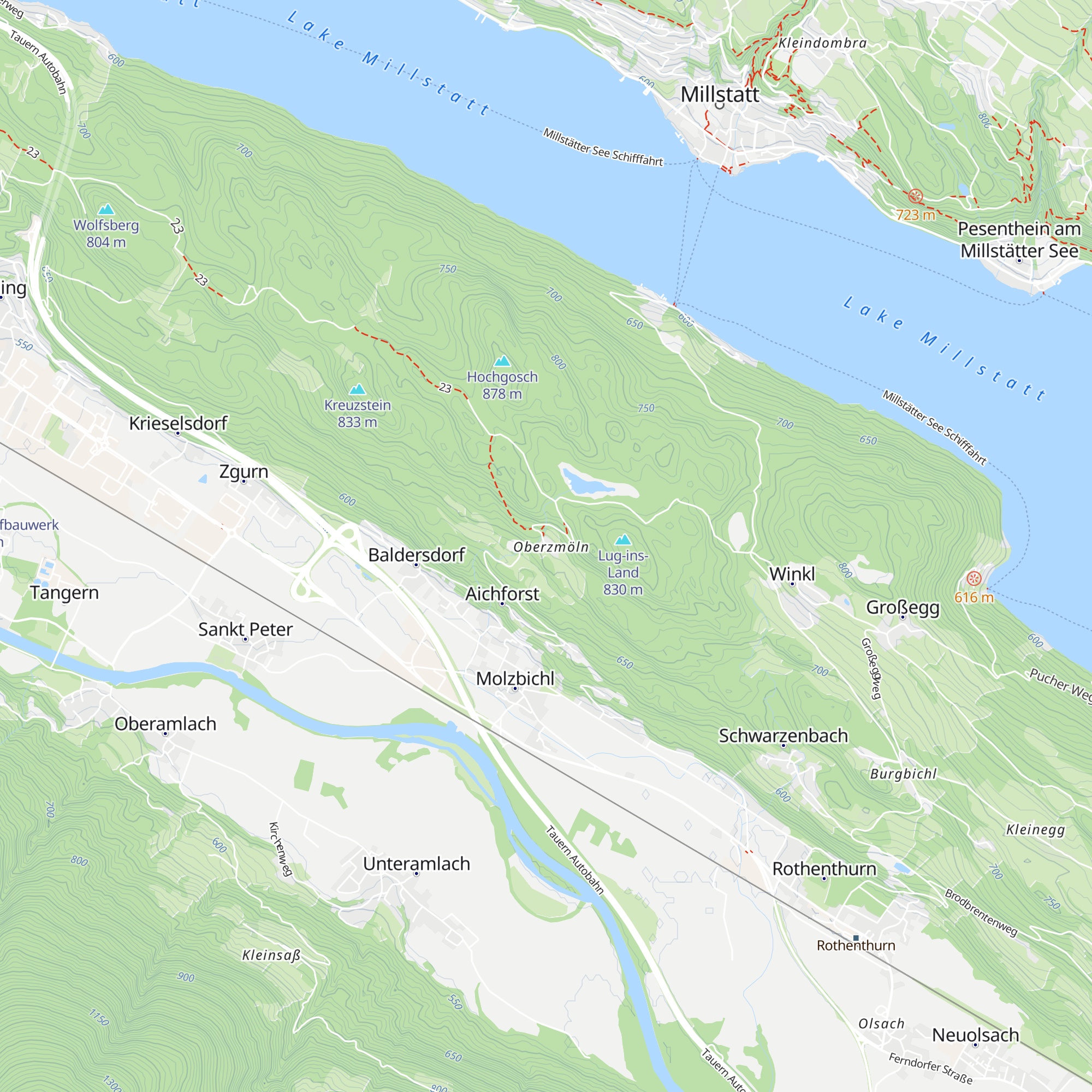Gasthof Lug ins Land map