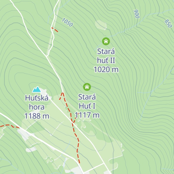 Map of Stará Huť I