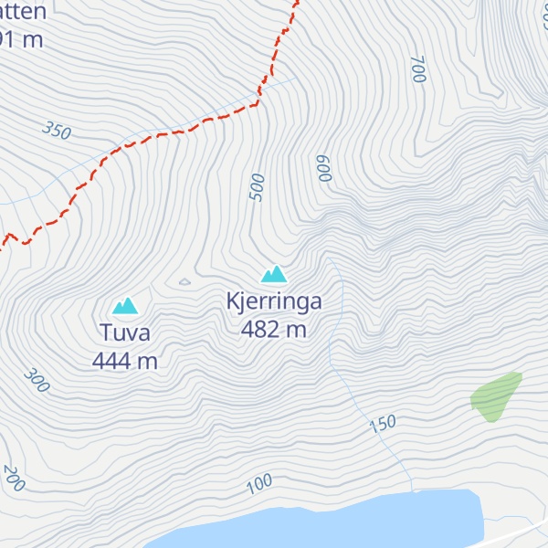 Map of Kjerringa