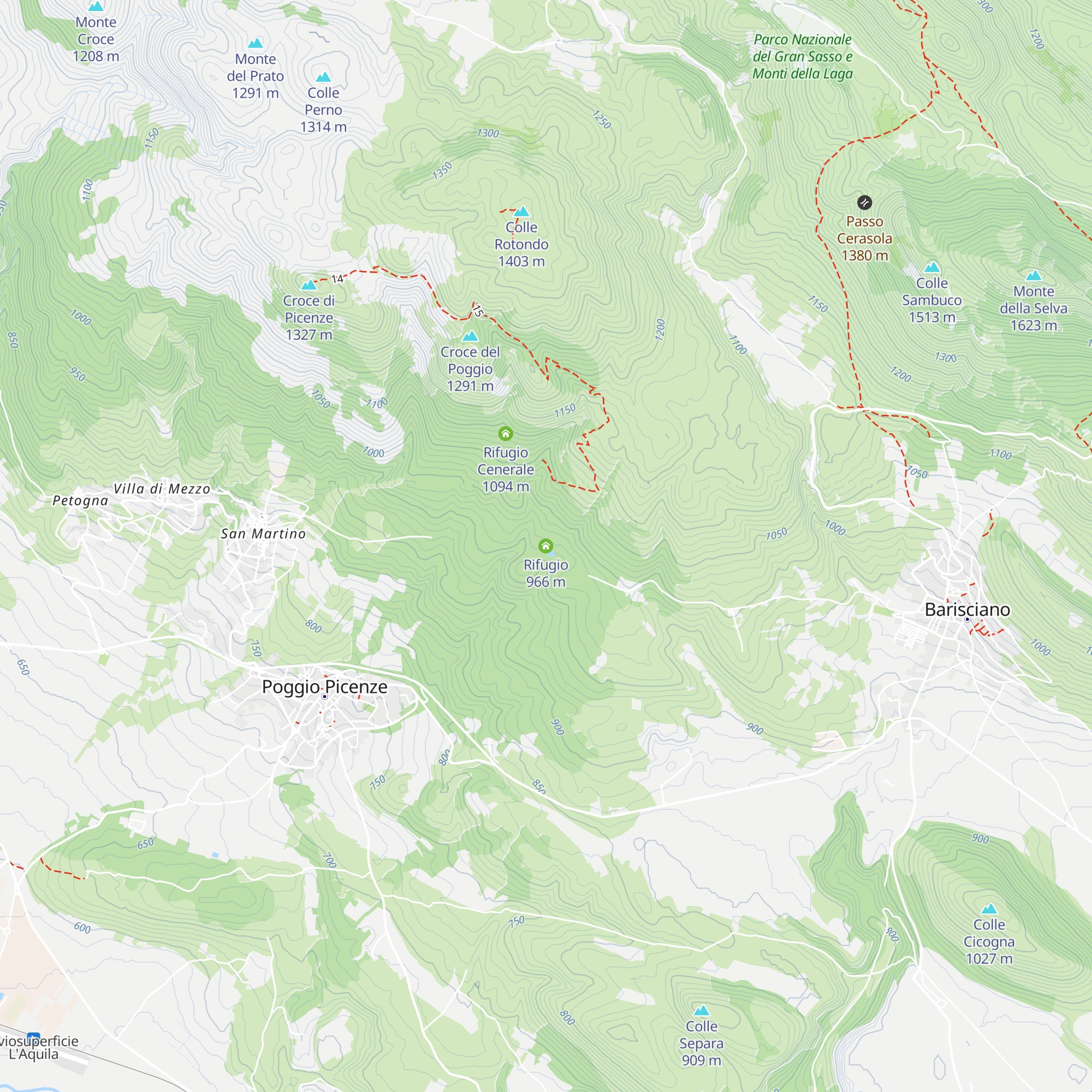Rifugio map