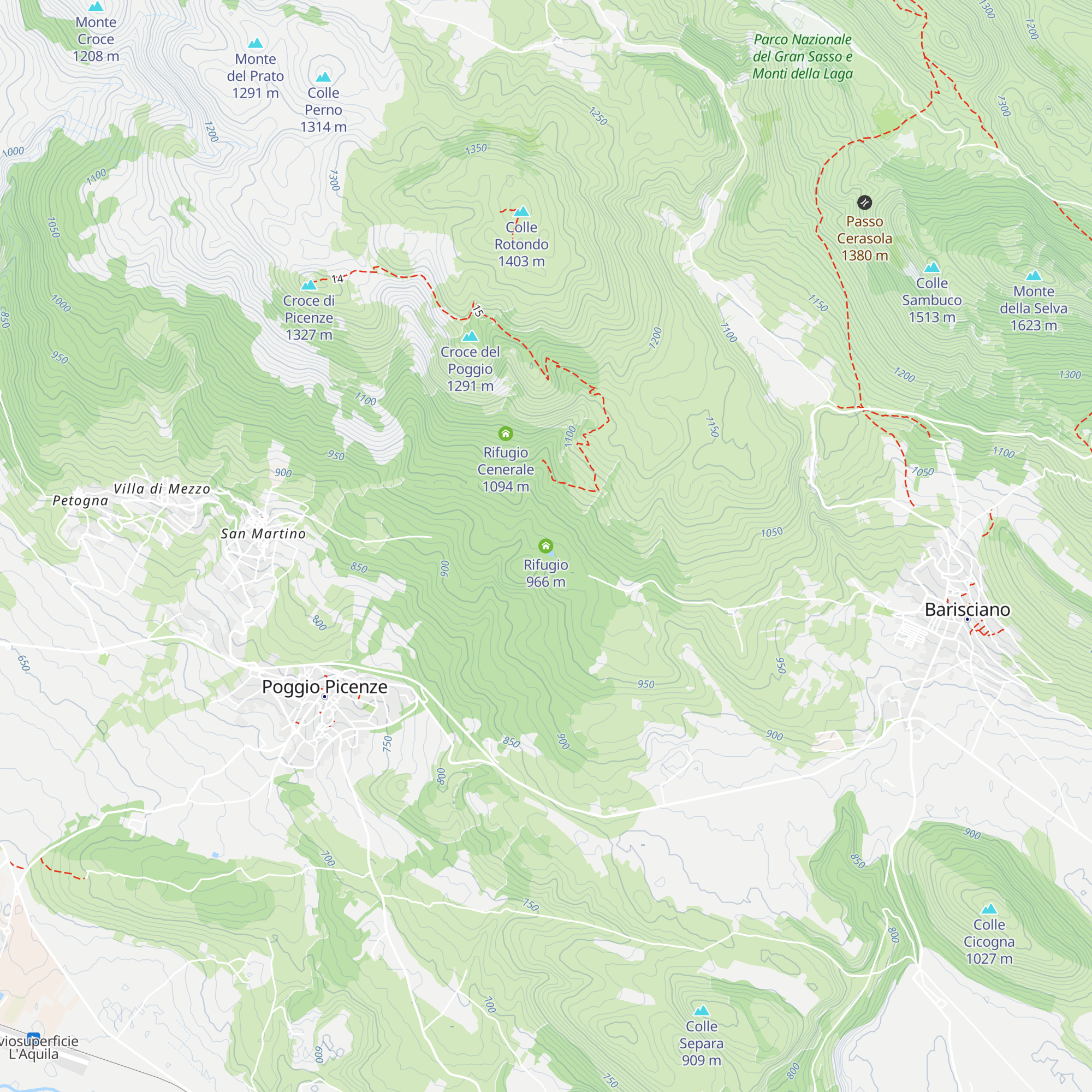 Rifugio map