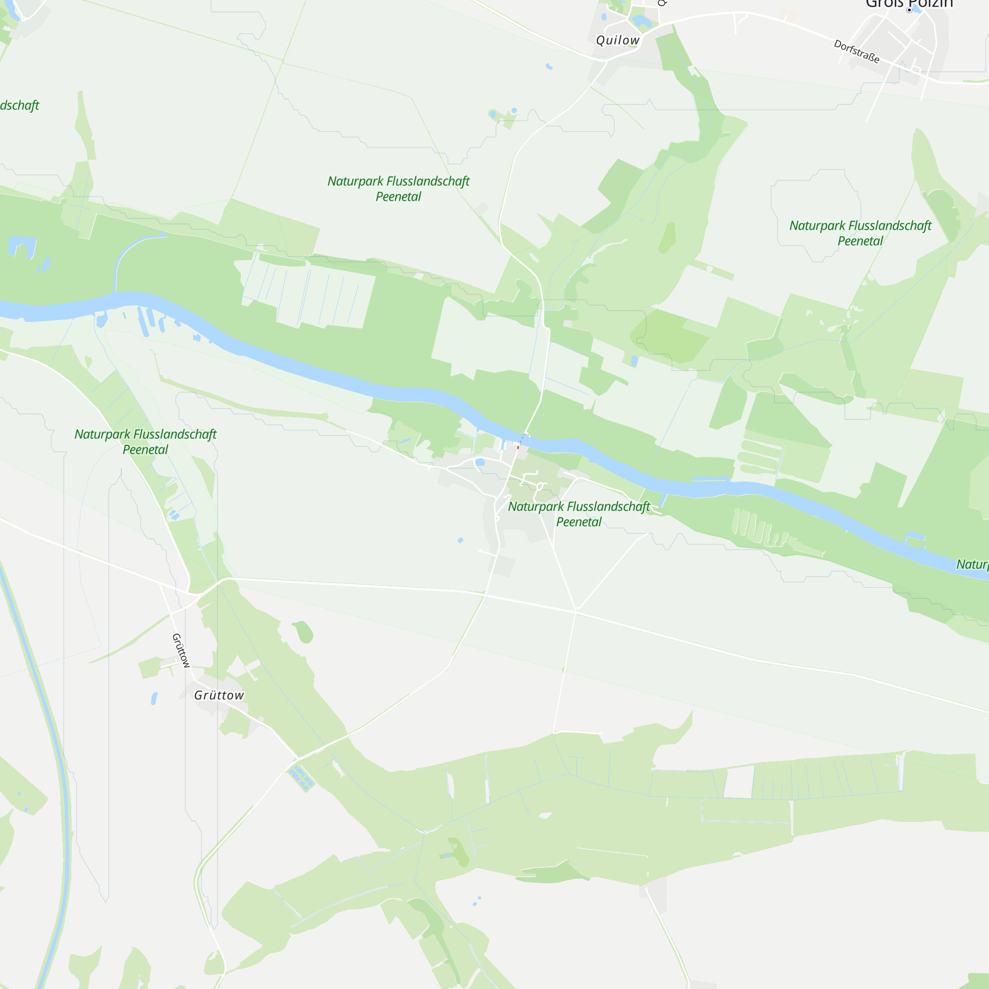 Naturpark Flusslandschaft Peenetal map