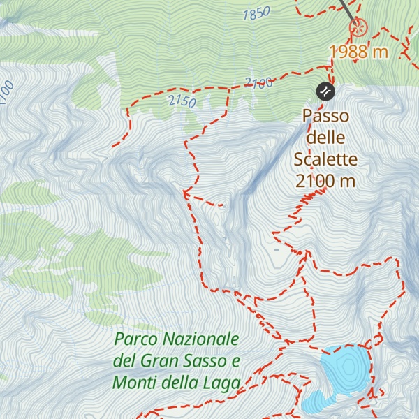 Map of Corno Piccolo