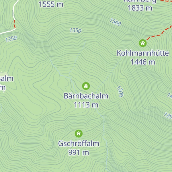 Map of Bärnbachalm