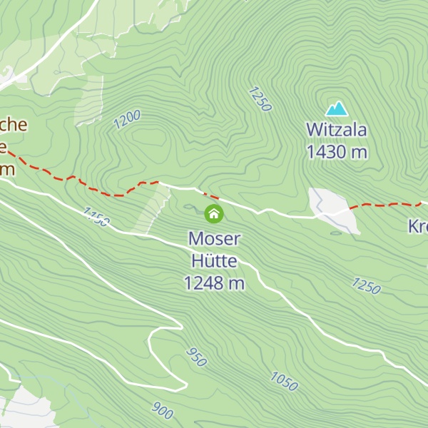 Map of Moser Hütte