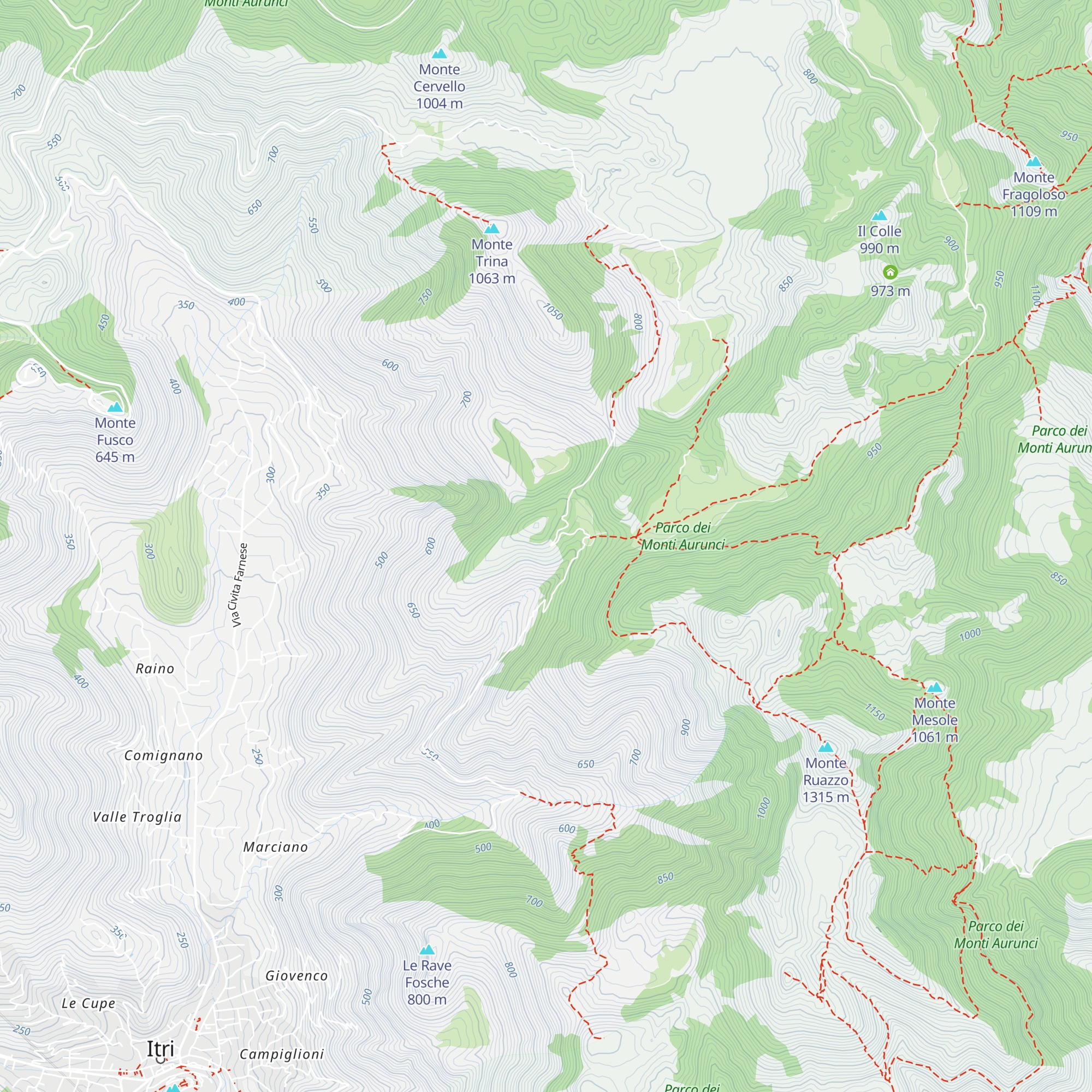 Rifugio di Tozze map