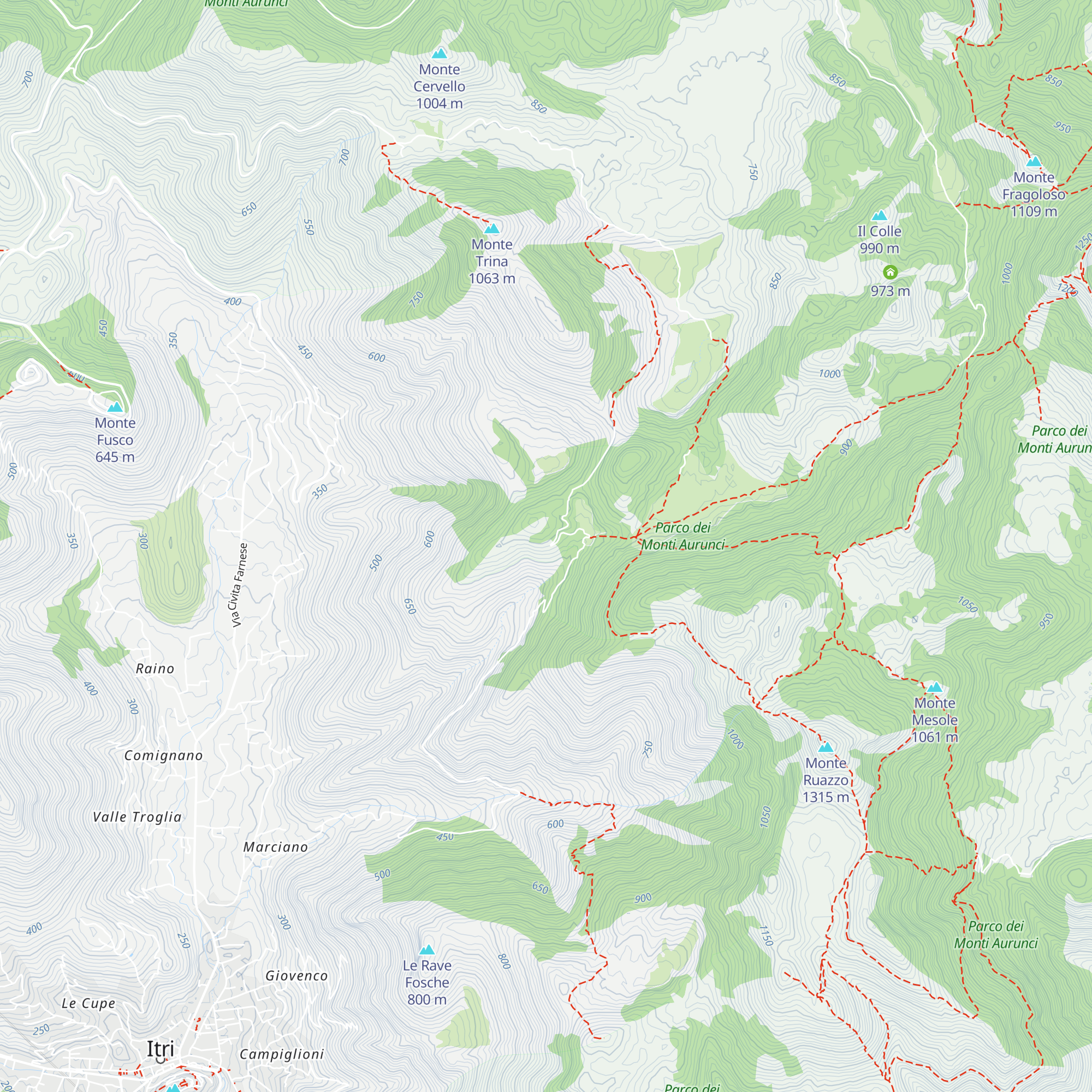 Rifugio di Tozze map