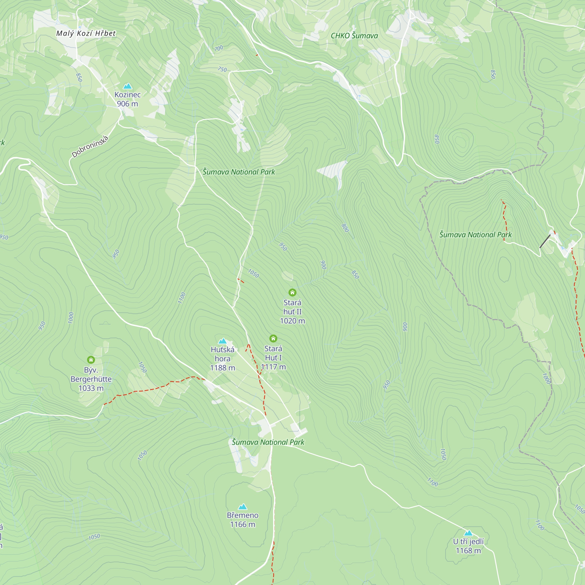 Stará huť II map