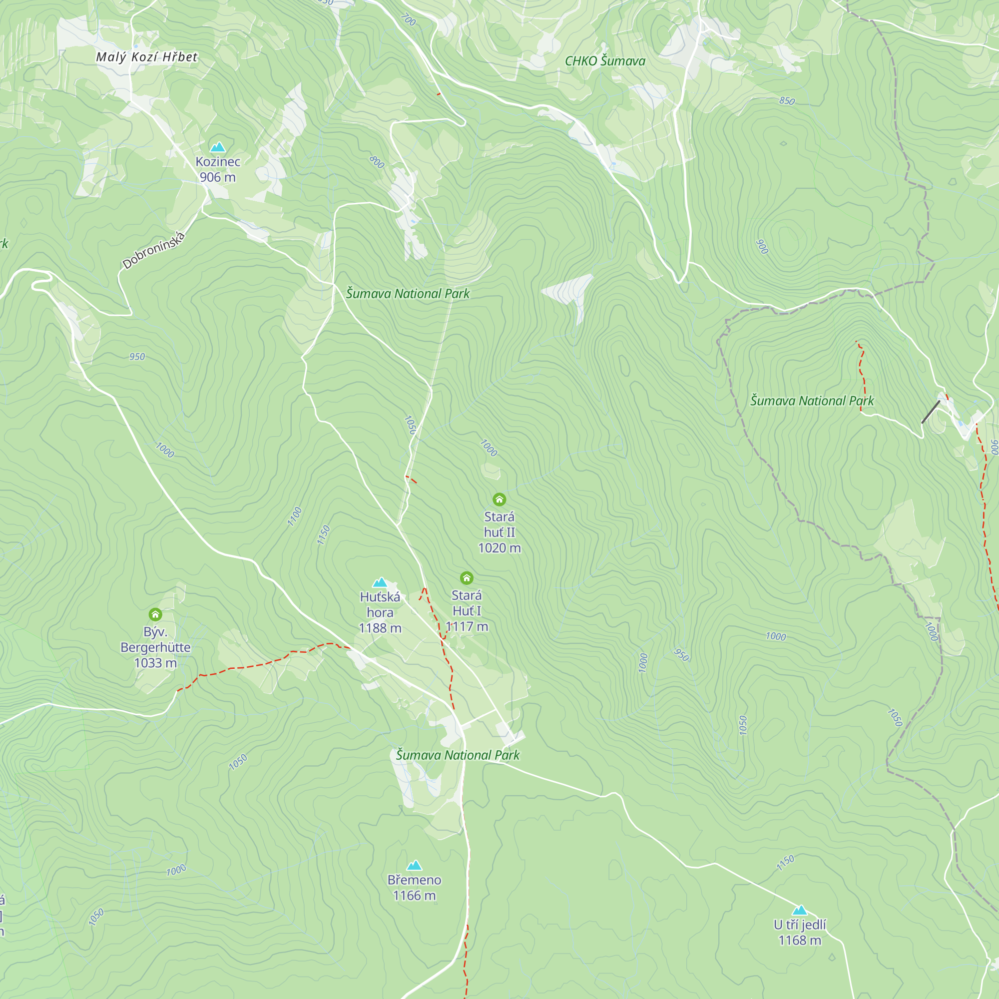 Stará huť II map