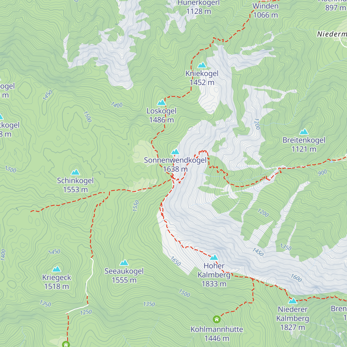 Goiserer Hütte map