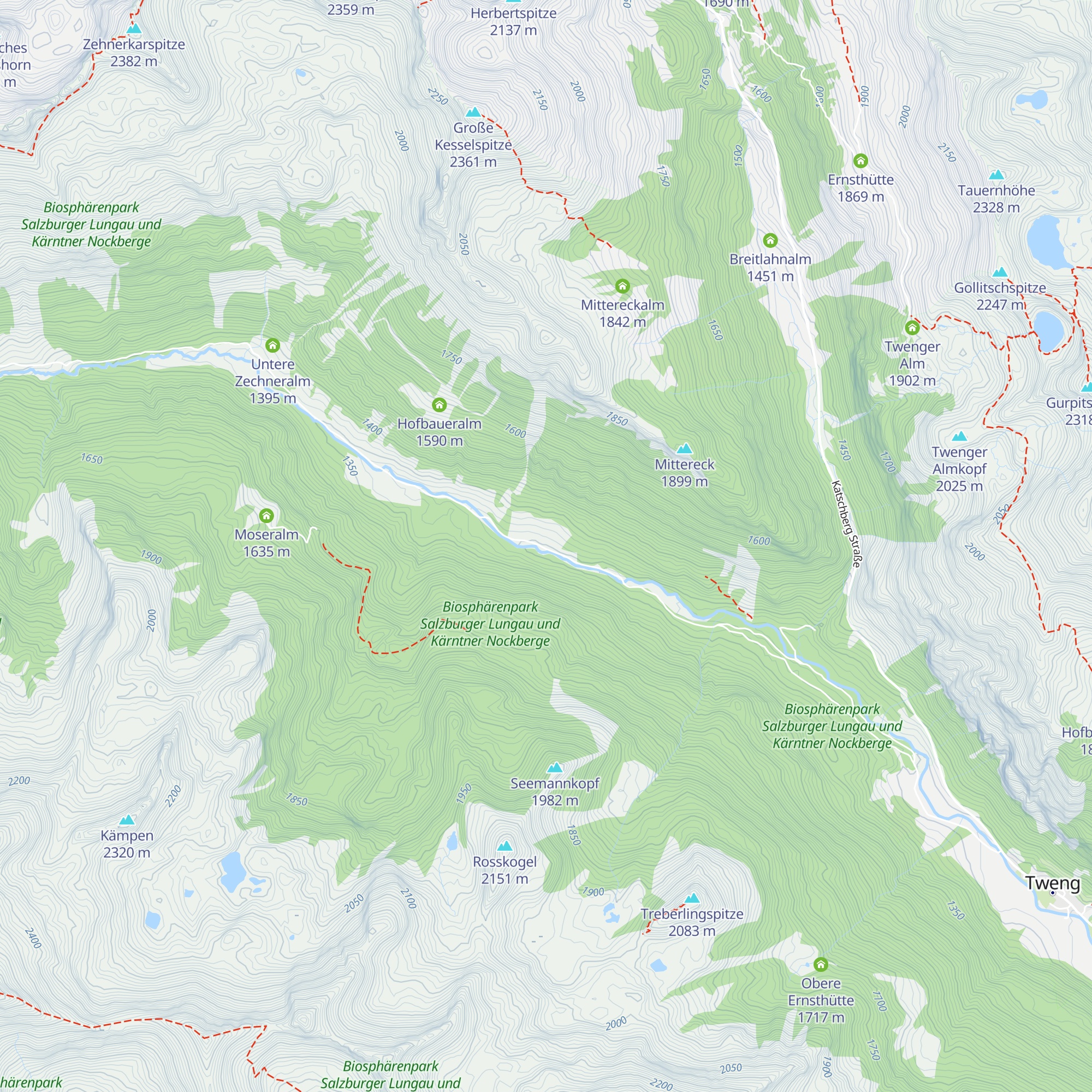 Postalm map