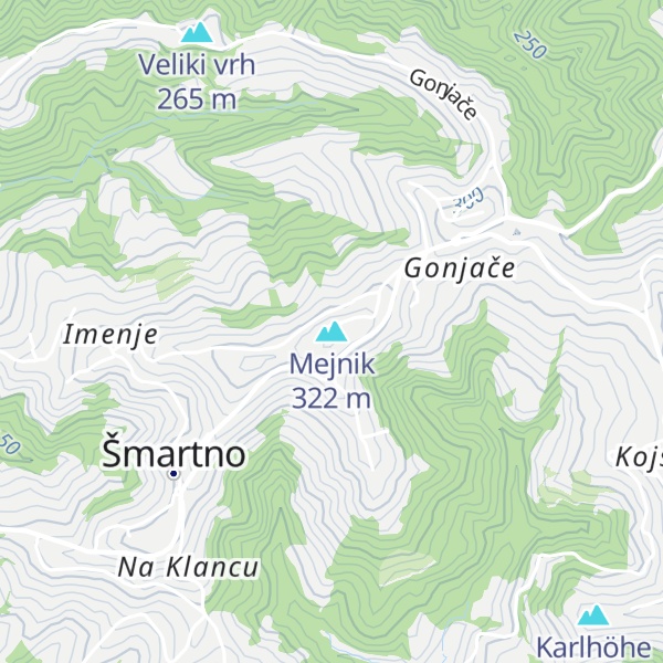 Map of Mejnik