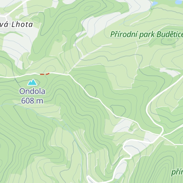 Map of V Horách