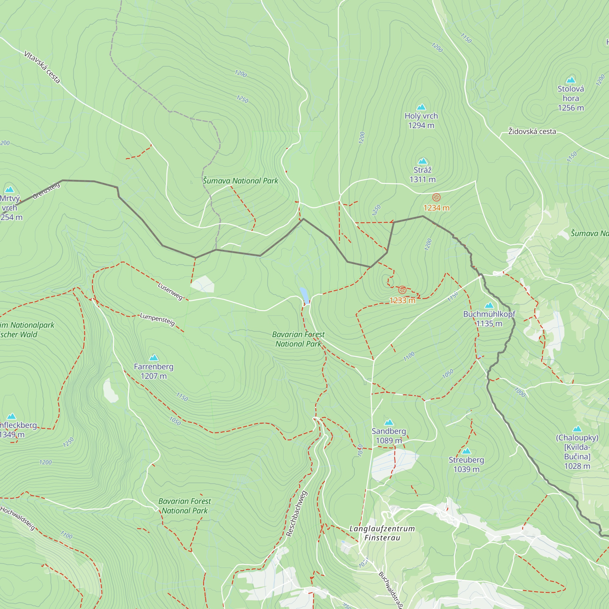 Schutzhütte Reschbachklause map