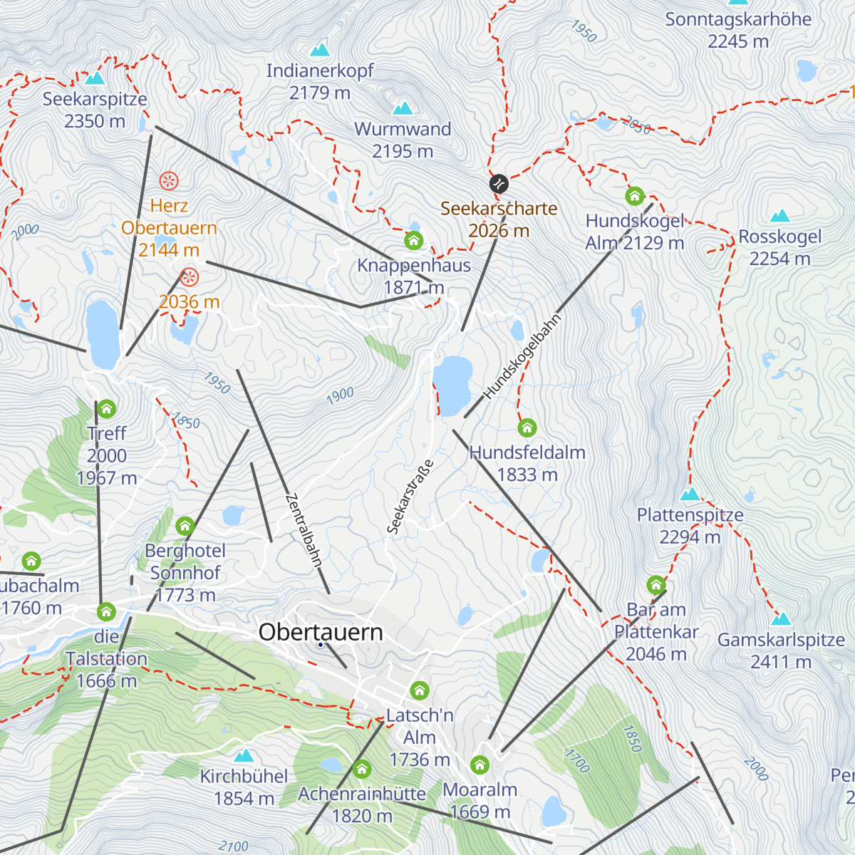 Personalhaus Hausstätteralm map