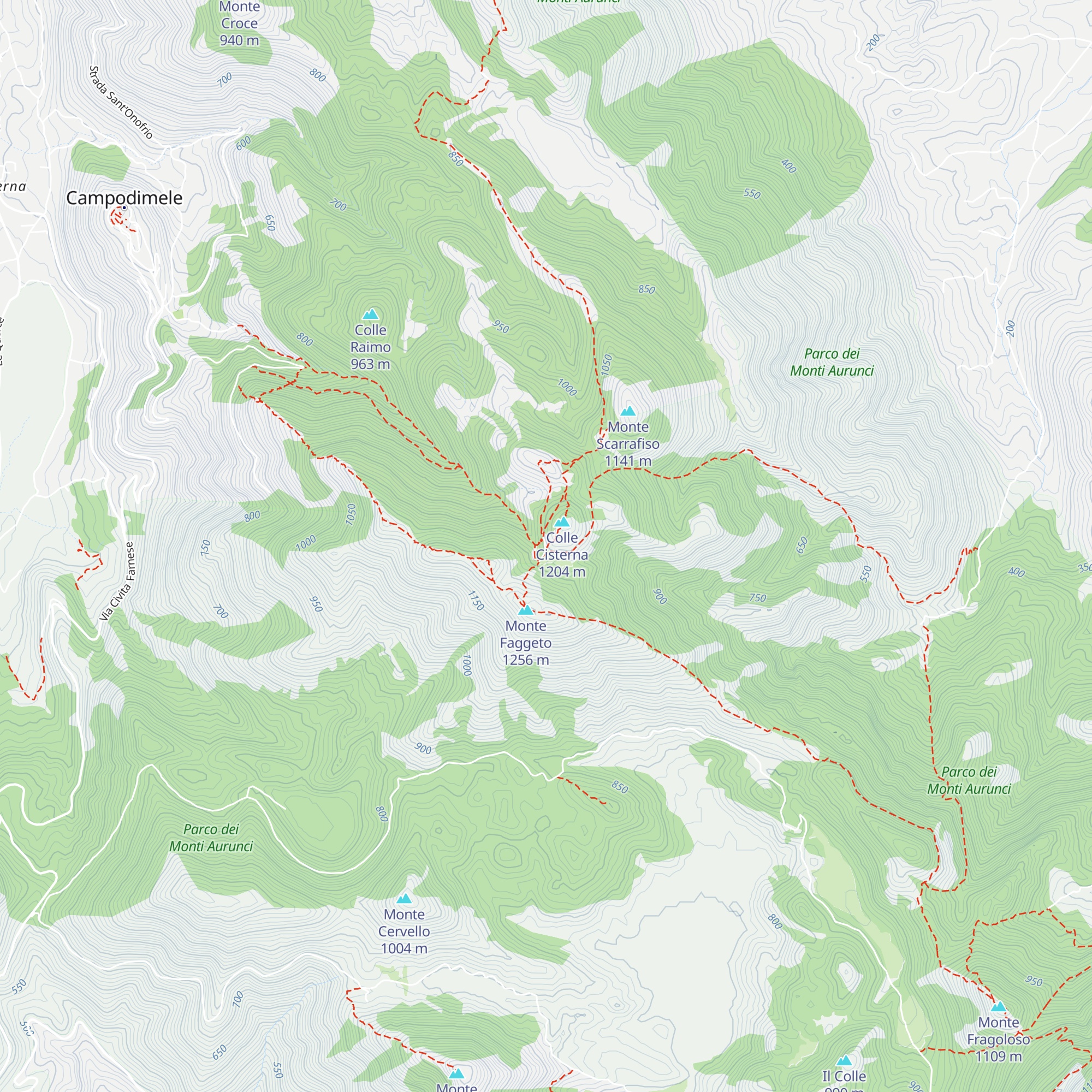 Rifugio di Monte Faggeto map