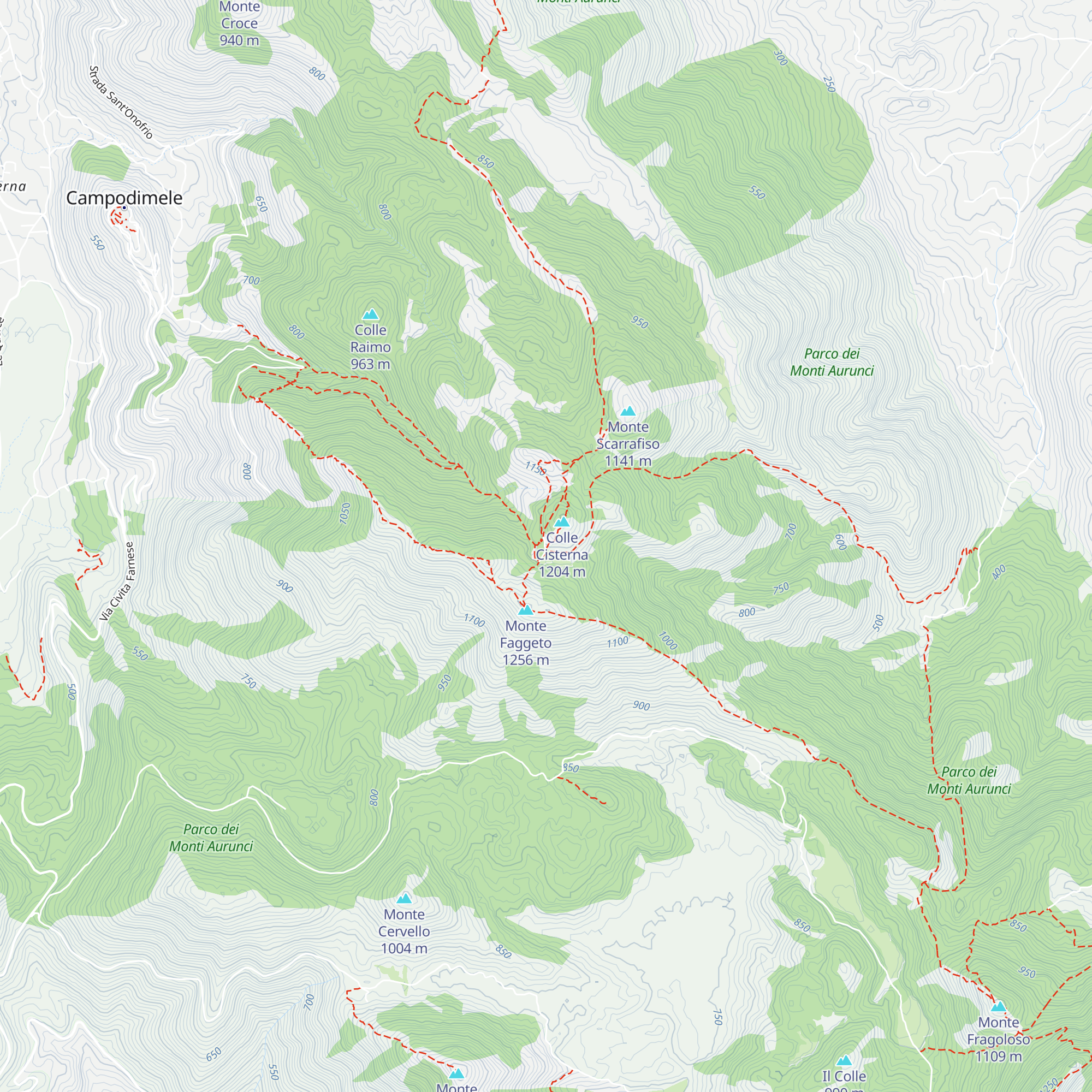 Rifugio di Monte Faggeto map