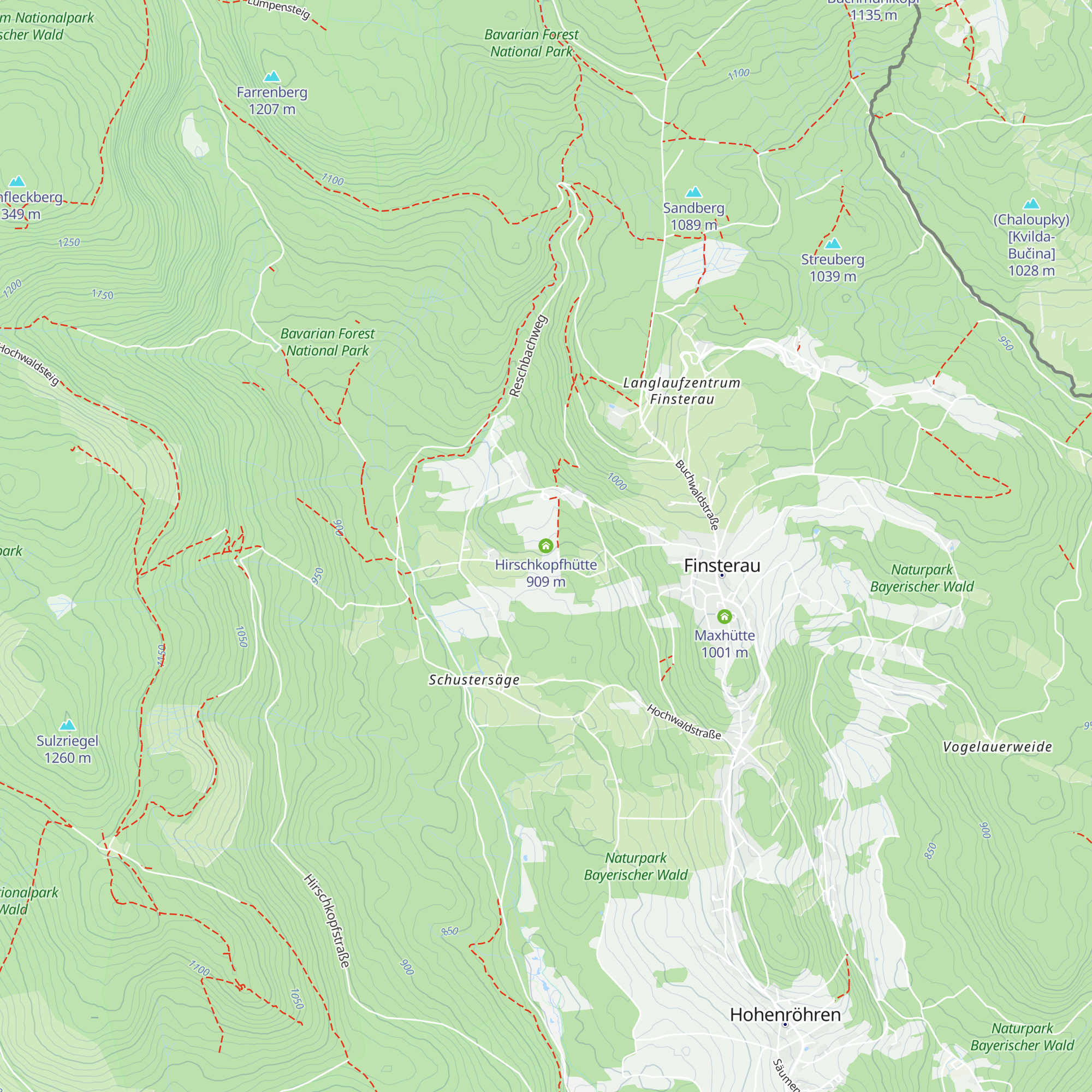 Hirschkopfhütte map