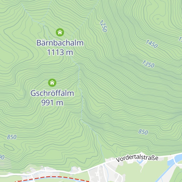 Map of Klausbergalm