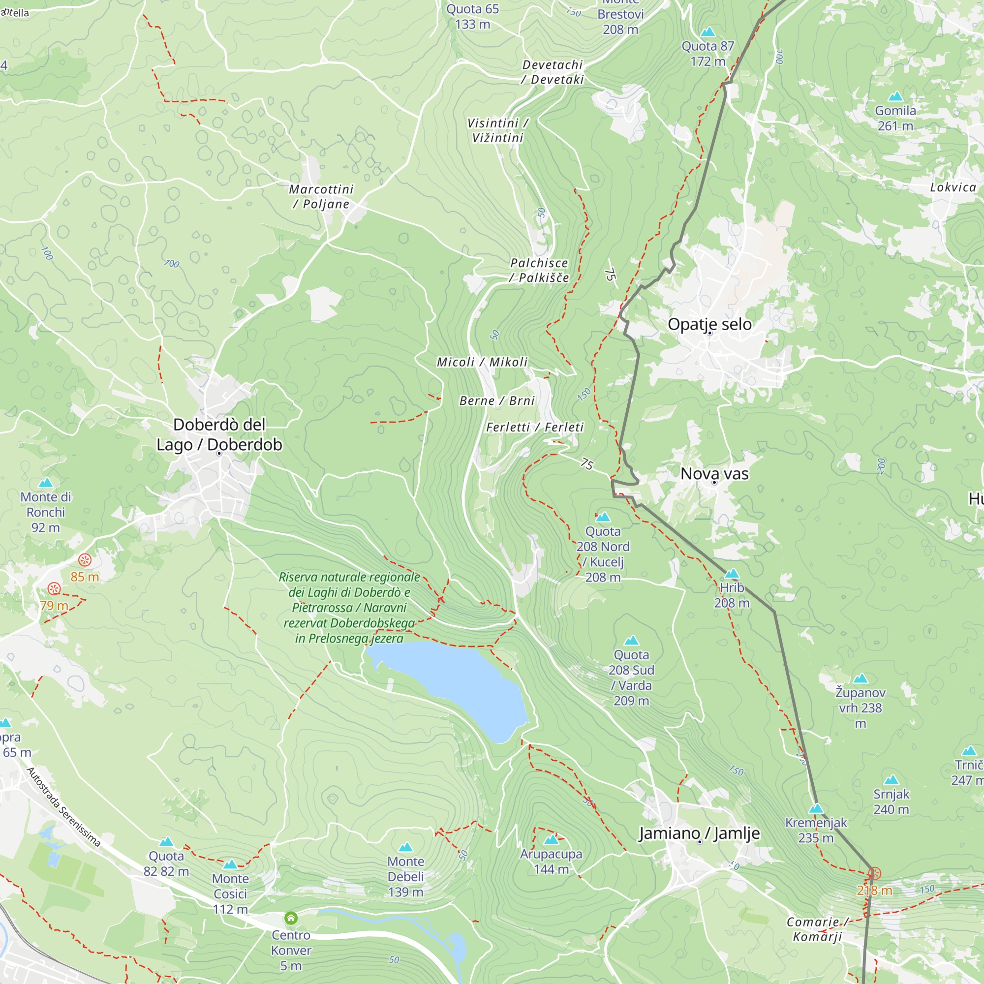 Trattoria Kapriol map