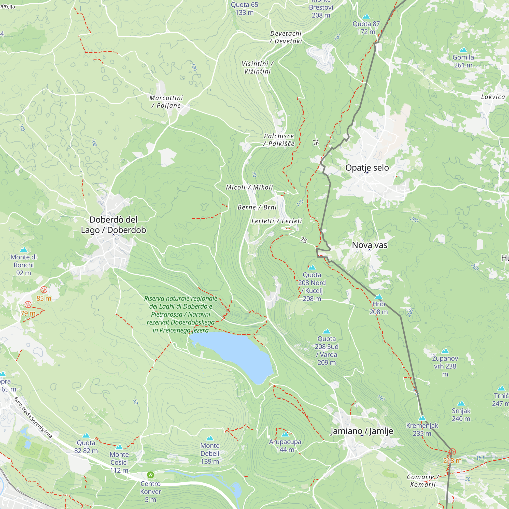 Trattoria Kapriol map