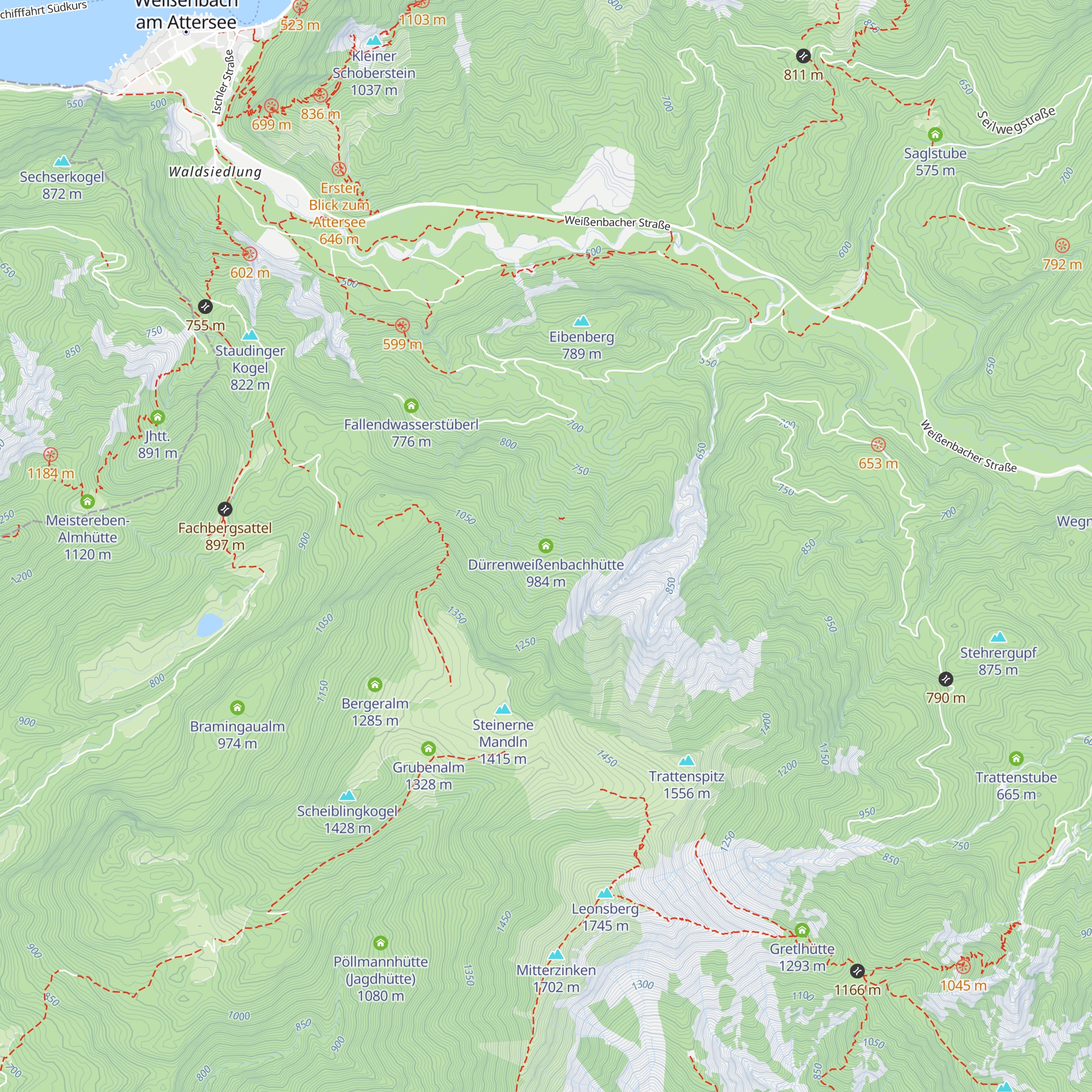 Dürrenweißenbachhütte map