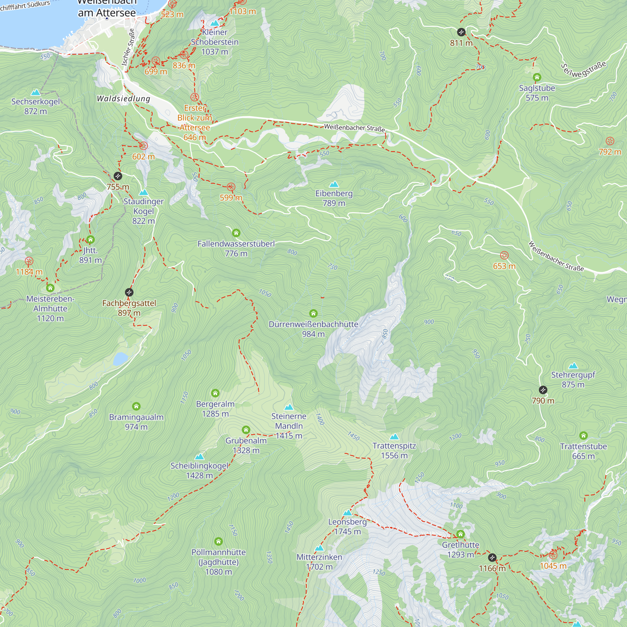 Dürrenweißenbachhütte map