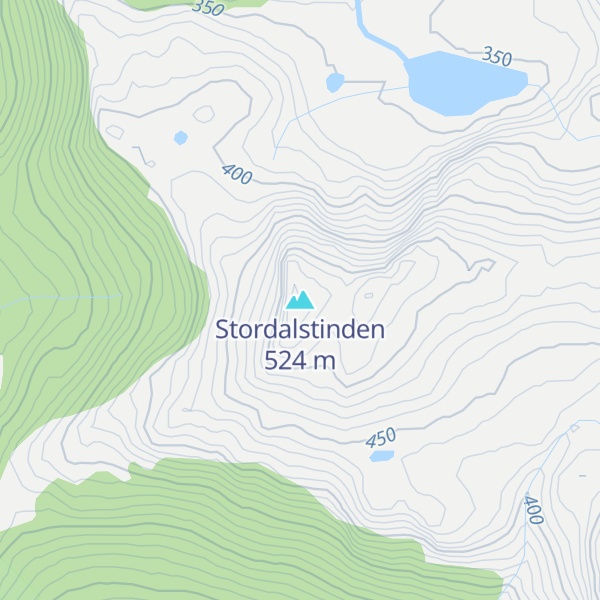Map of Stordalstinden