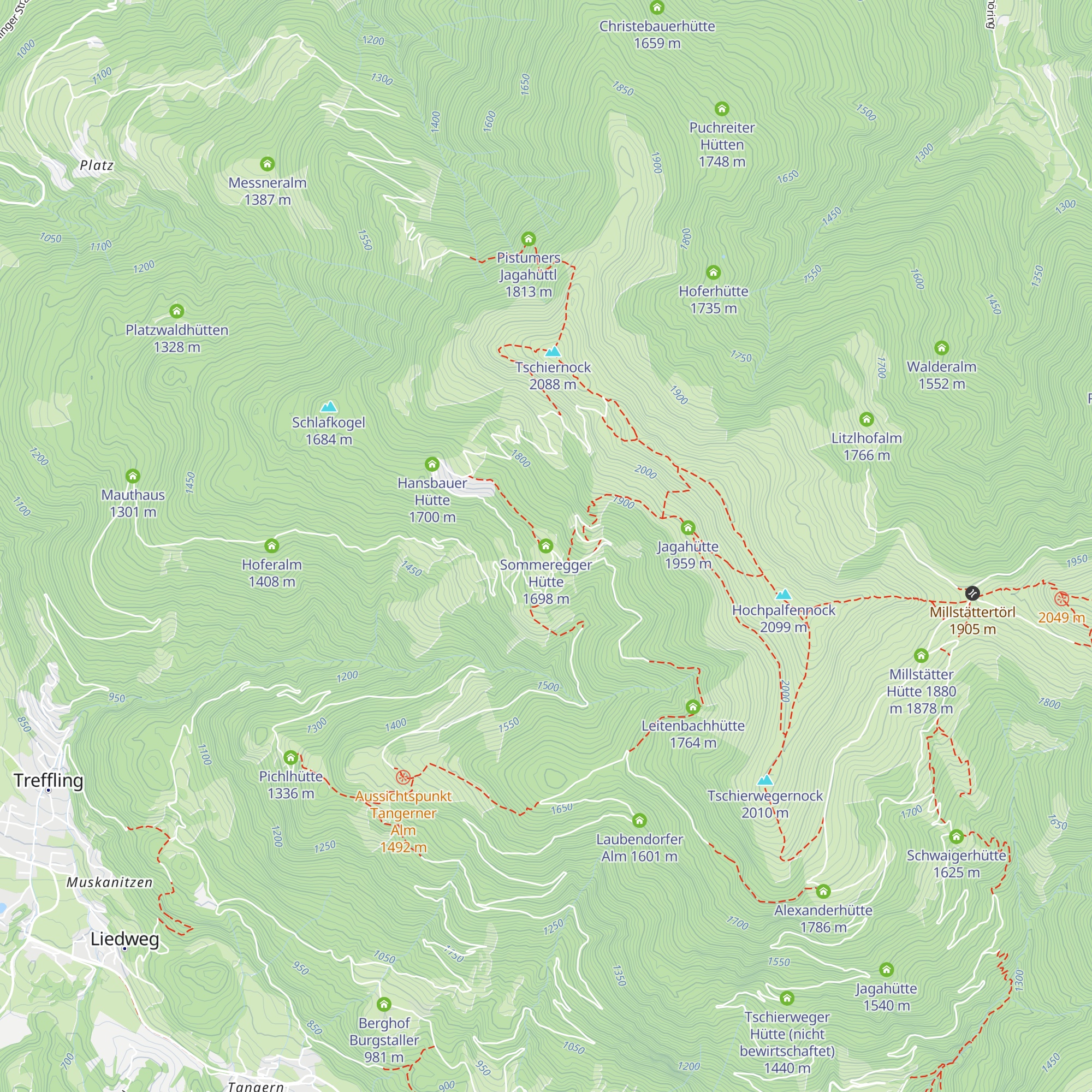 Sommeregger Hütte map