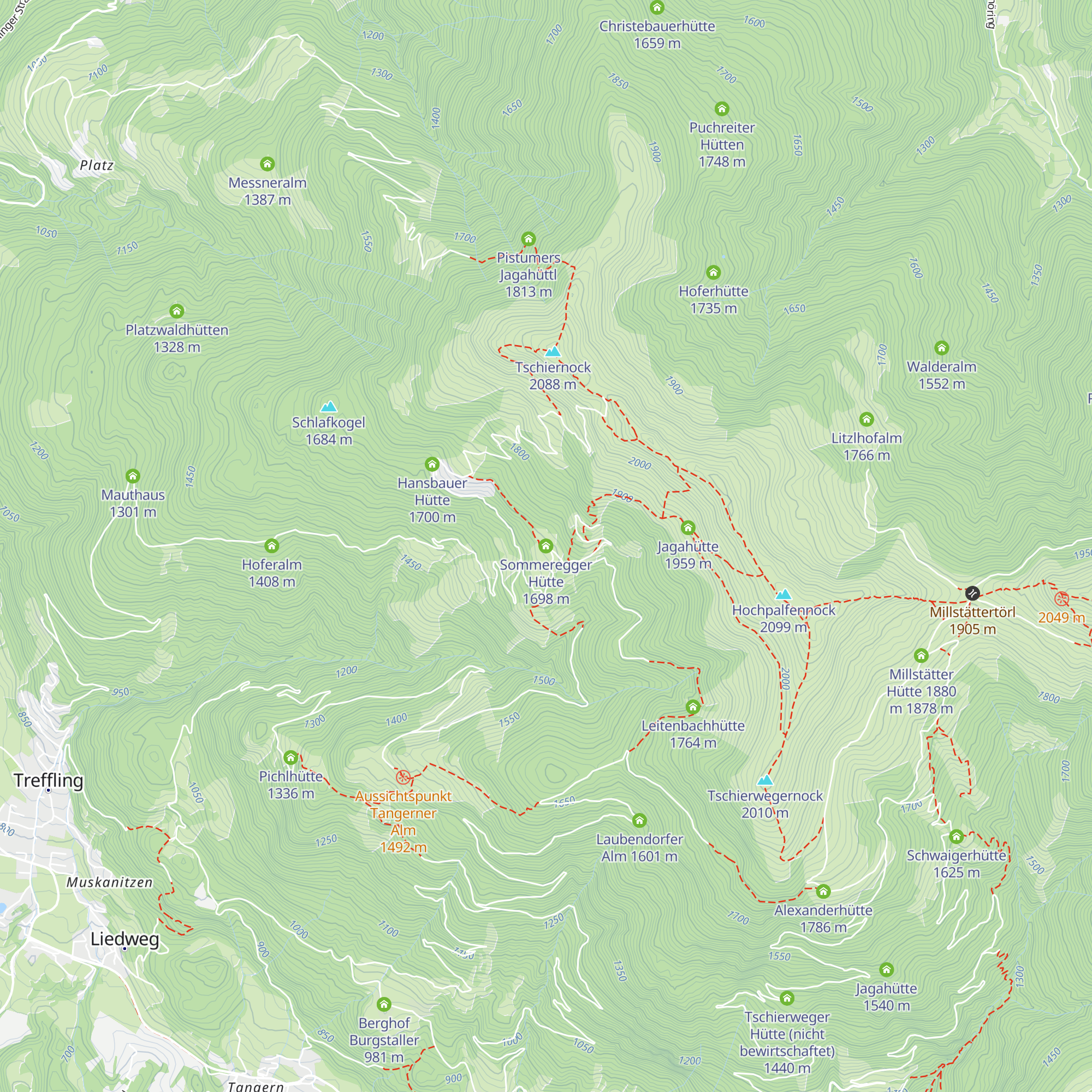 Sommeregger Hütte map