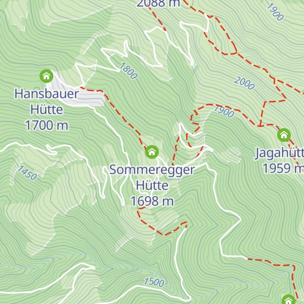 Map of Sommeregger Hütte
