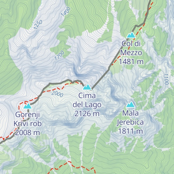Map of Cima del Lago
